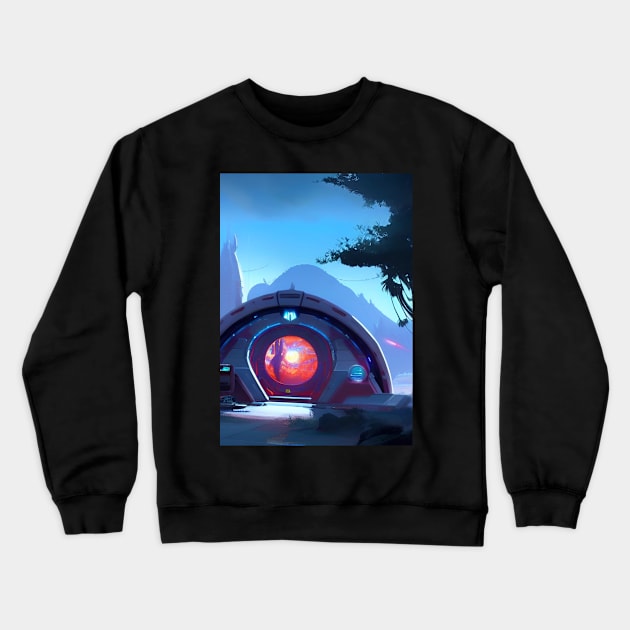 STARGATE ON PLANET TAG Crewneck Sweatshirt by sailorsam1805